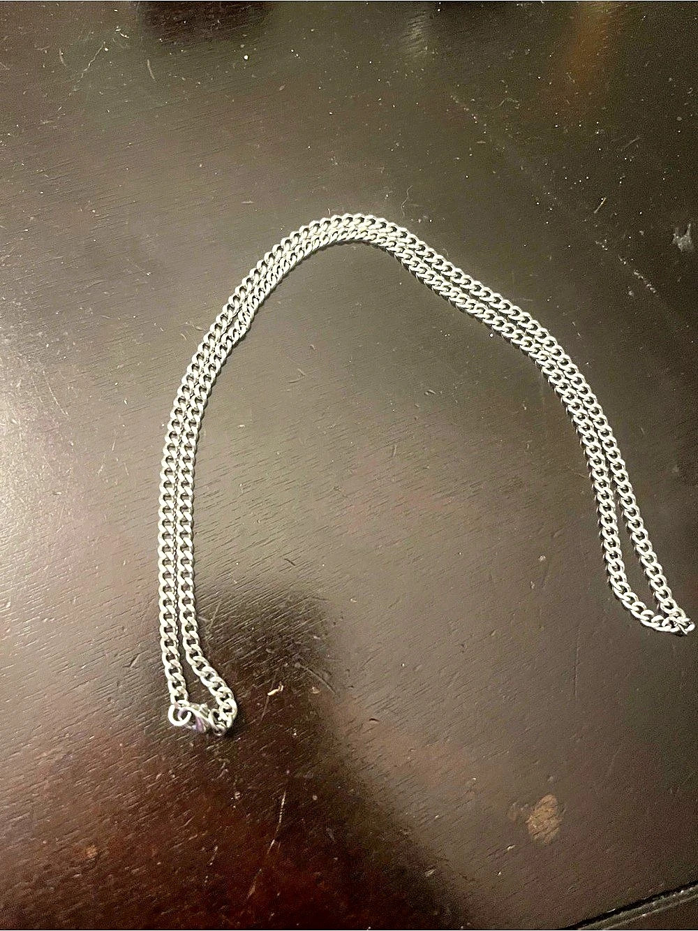 Silver-Tone Chain Necklace